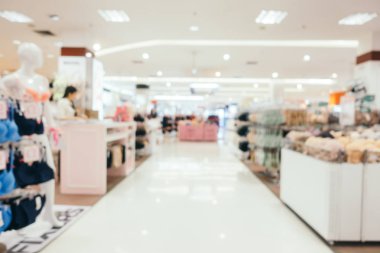 Bokeh ve ufuk alışveriş merkezi ile soyut bulanıklık