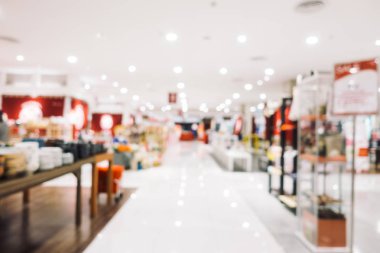 Bokeh ve ufuk alışveriş merkezi ile soyut bulanıklık