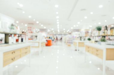 Bokeh ve ufuk alışveriş merkezi ile soyut bulanıklık