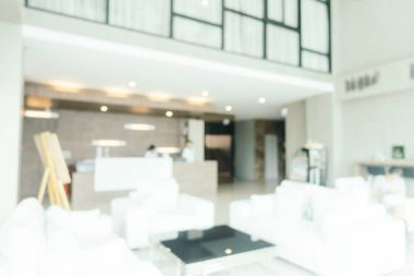 Bokeh ve ufuk lobi otel ile soyut bulanıklık