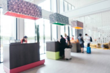 Soyut bulanıklık ve ufuk otel looby ve salon