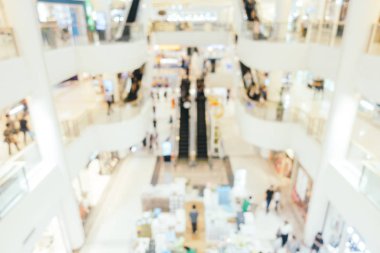 Bokeh ve ufuk alışveriş merkezi ile soyut bulanıklık