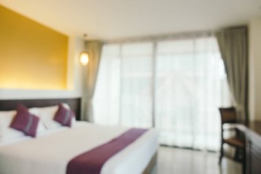 Soyut bulanıklık yatak odası