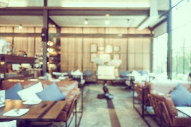 Soyut bulanıklık kahvehane kafe ve Restoran iç