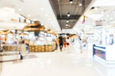 Soyut bulanıklık ve bokeh depa alışveriş merkezi iç defocused