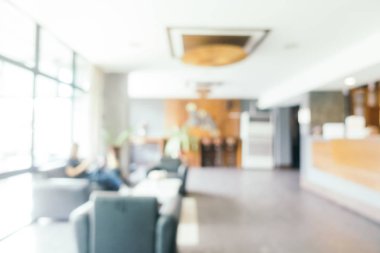 Bokeh ve ufuk lobi otel ile soyut bulanıklık