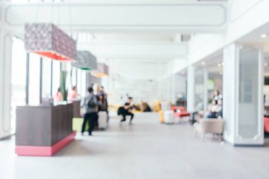 Soyut bulanıklık ve ufuk otel looby ve salon