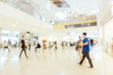 Bokeh ve ufuk alışveriş merkezi ile soyut bulanıklık