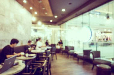 Bokeh ve ufuk kafe ve restoran ile soyut bulanıklık