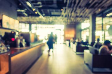 Soyut bulanıklık ve ufuk kafe Cafe iç