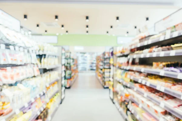 Abstrato borrão e desfocado conveniência e loja de supermercado — Fotografia de Stock
