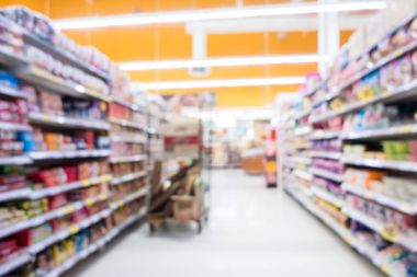Soyut bulanıklık süpermarket derpartment mağaza