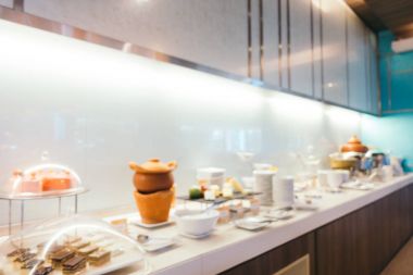 Soyut bulanıklık ve ufuk restoran ve kafe