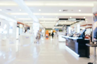 Bokeh ve ufuk alışveriş merkezi ile soyut bulanıklık