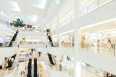 Bokeh ve ufuk alışveriş merkezi ile soyut bulanıklık