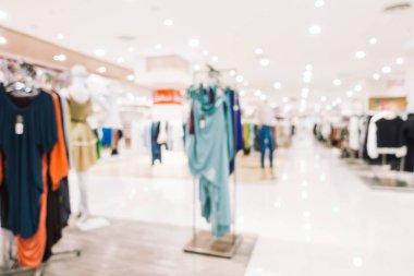 Bokeh ve ufuk alışveriş merkezi ile soyut bulanıklık