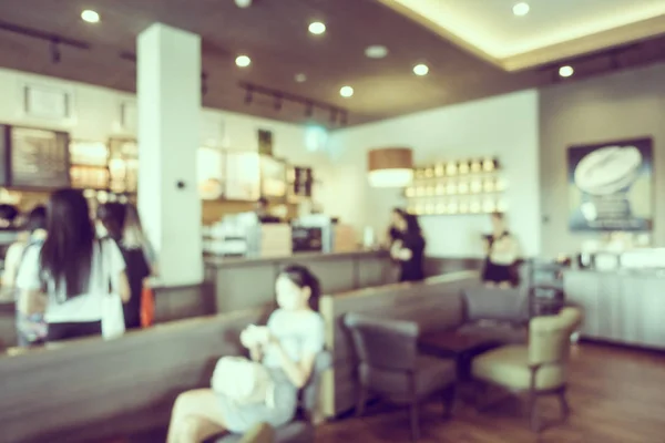 Desenfoque abstracto con bokeh y café y restaurante desenfocados — Foto de Stock