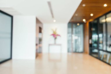 Soyut bulanıklık ve ufuk lobi otel iç