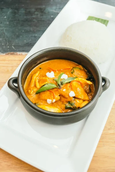 Soupe de poulet au curry Panang — Photo