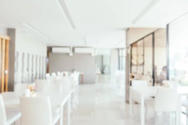 Bokeh ve ufuk kafe ve restoran ile soyut bulanıklık