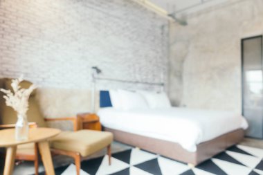 Soyut bulanıklık yatak odası