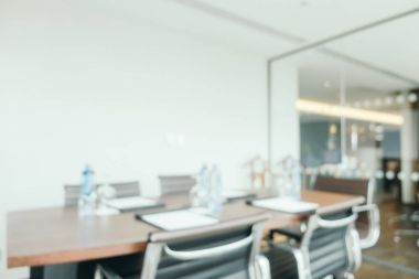 Soyut bulanıklık ve ufuk toplantı ofis iç Oda