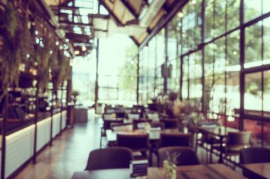 Soyut bulanıklık kahvehane kafe ve Restoran iç