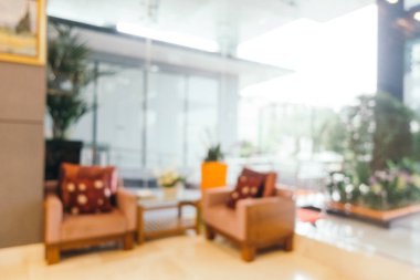 Soyut bulanıklık ve ufuk lobi otel iç