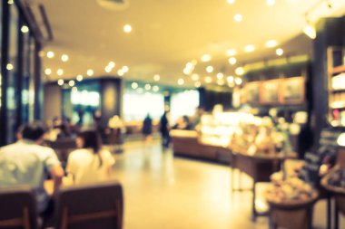 Soyut bulanıklık ve ufuk restoran ve kahve iç