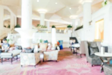 Soyut bulanıklık ve ufuk otel looby ve salon