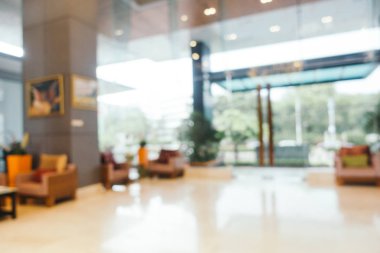 Soyut bulanıklık ve ufuk lobi otel iç