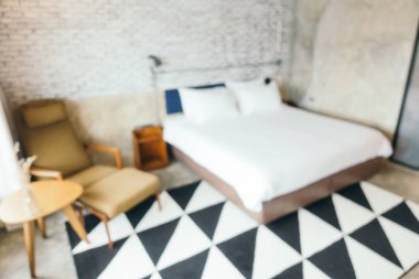 Soyut bulanıklık yatak odası