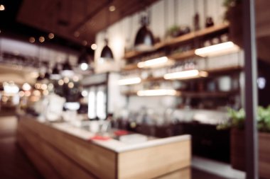 Soyut bulanıklık ve ufuk Restoran iç