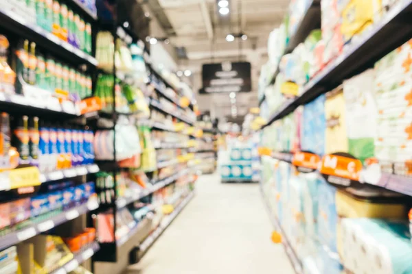 Soyut bulanıklık ve süpermarkette alışveriş bölümü s defocused — Stok fotoğraf