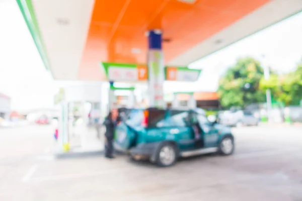 Estación de servicio abstracta de petróleo y gas borroso —  Fotos de Stock