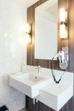 Soyut bulanıklık ve ufuk banyo ve tuvalet iç