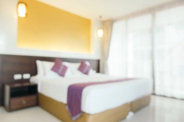 Soyut bulanıklık yatak odası