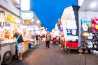 Soyut bulanıklık ve gece yerel pazarı defocused