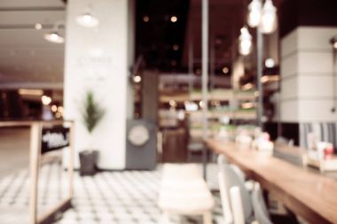 Soyut bulanıklık ve ufuk Restoran iç