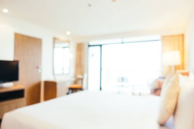 Soyut bulanıklık ve ufuk güzel lüks yatak odası iç