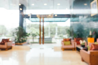 Soyut bulanıklık ve ufuk lobi otel iç