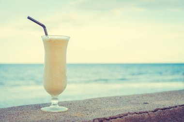 Muz smoothies içme buz 