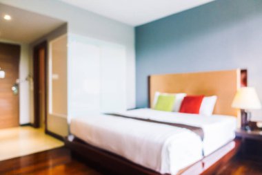 Soyut bulanıklık ve ufuk yatak odası iç