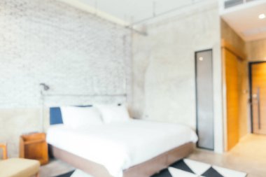 Soyut bulanıklık yatak odası