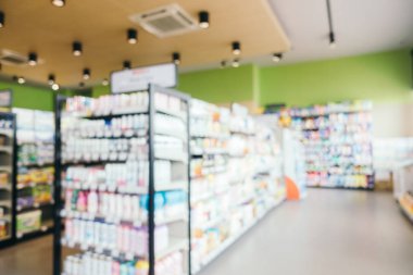 Soyut bulanıklık ve ufuk kolaylık ve süpermarket mağaza