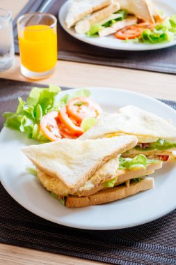 Club ekmek ve sandviç