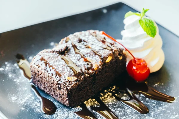 Choklad Brownies tårta — Stockfoto