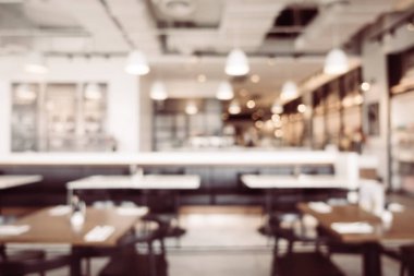 Soyut bulanıklık ve ufuk Restoran iç