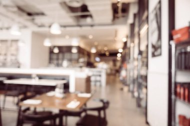 Soyut bulanıklık ve ufuk Restoran iç