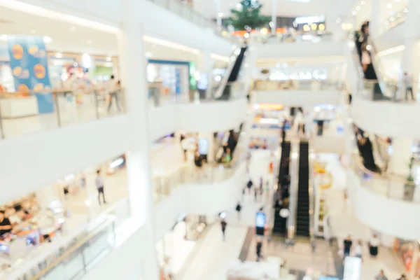 Borrão abstrato com bokeh e shopping center desfocado — Fotografia de Stock